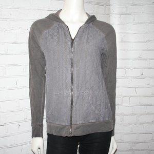 Beautiful gray zipper hooded sweater Ruff Hewn Size Small